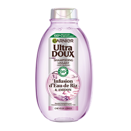 ULTRA DOUX GARNIER Champú alisador infusión de agua de arroz & almidón 200 ml