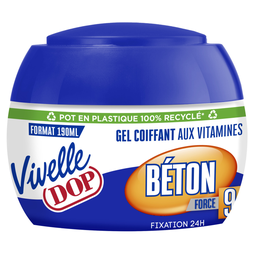 VIVELLE DOP Gel coiffant Fixation Béton Force 9 aux Vitamines Vivelle DOP