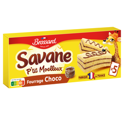 BROSSARD Savane P'tit Moelleux Chocolate Filled Cakes 135 g