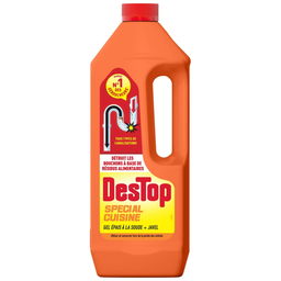 DESTOP Gel déboucheur canalisations à la soude et javel 1
