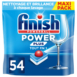 FINISH Power Plus pastilhas máquina lavar loiça 54 pastilhas