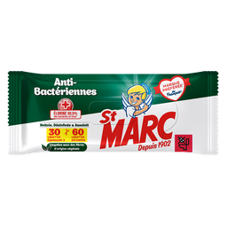 ST MARC Lingettes nettoyantes désinfectantes Anti-Bactériennes ST MARC