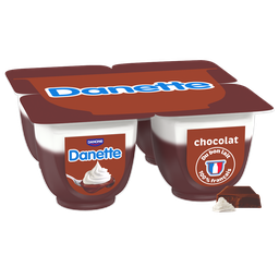 DANETTE Liégeois chocolat 4 x 100 g