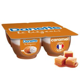 DANETTE Liégeois caramel 4 pots de 100 g