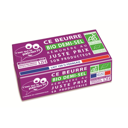 C'EST QUI LE PATRON?! Semi-salted butter 80% fat ORGANIC 250 g