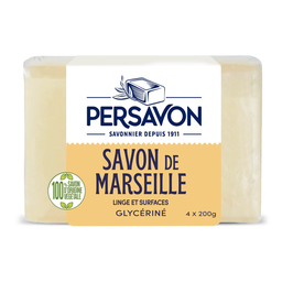 PERSAVON Savon Solide de Marseille Linge Et Surfaces Glycériné