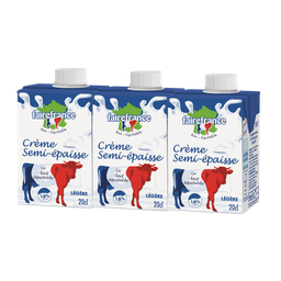 FAIRE FRANCE Crema ligera semi-espesa 18% MG 3 x 20 cl