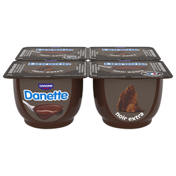 DANETTE Dark Chocolate Dessert Cream 4 x 125g