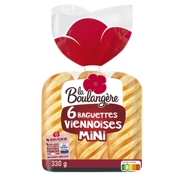 LA BOULANGERE Mini baguettes vienesas 330 g