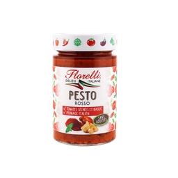 FLORELLI Sauce pesto rouge tomate et fromage 190 g