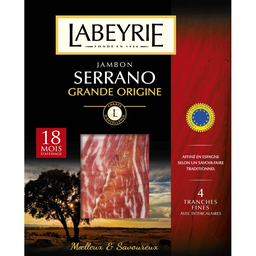 LABEYRIE Serrano Ham Go Aged 18 Months 4 Slices 80 g