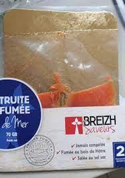 BREIZH Truite de mer fumée 2 tranches 70 g