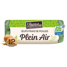 LA NOUVELLE AGRICULTURE Œufs de Plein Air Bleu-Blanc-Cœur LA NOUVELLE AGRICULTURE