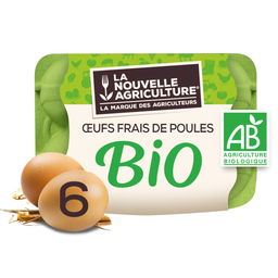 LA NOUVELLE AGRICULTURE Huevos Ecológicos Sin Antibióticos Sin OGM, 6 huevos