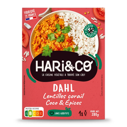 HARI&CO Plat cuisiné dahl de lentilles corail