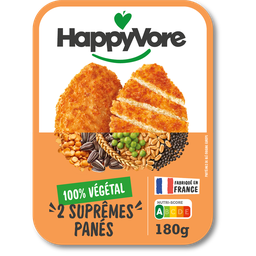 HAPPYVORE Supremas panadas vegetais 180 g