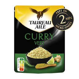 TAUREAU AILE Arroz basmati con verduras y curry verde express 220 g