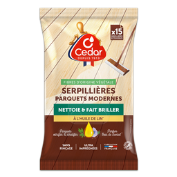 O'CEDAR Bayetas para parquets modernos aceite de linaza 15 piezas