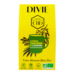DIVIE Infusion Citron Gingembre Chanvre Bio