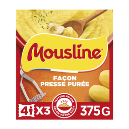 MOUSLINE Puré de batata estilo prensa 3x125g