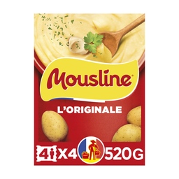 MOUSLINE Puré de batata natural 4x4 porções 520 g