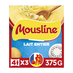 MOUSLINE Mashed potatoes with whole milk 3x125 g