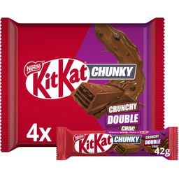 KITKAT Barritas de Chocolate Double Chocolate Chunky Crunchy 42 g