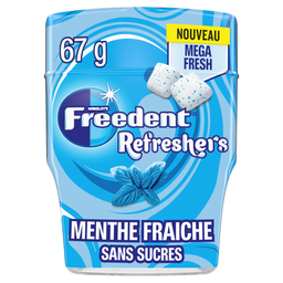 FREEDENT Chewing-gums Refreshers Menthe Fraîche 67 g