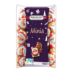 RIEGELEIN Minis Papá Noel de chocolate con leche 100 g