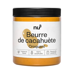 NU3 Mantequilla de Cacahuete Crunchy 500 g