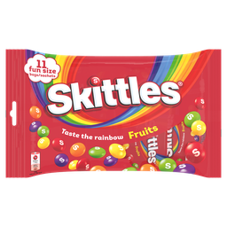 SKITTLES Bonbons Fruits 11 sachets - 198g