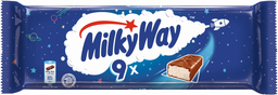 MILKY WAY Barres chocolatées fourrées de mousse au lait 9 barres 193.5 g