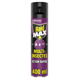 RAID Inseticida multi-insetos ação rápida Max 400 ml
