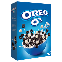 Oreo O'S Céréales Anneaux De Blé Cacaotés Et Disques De Riz À La Vanille 350G