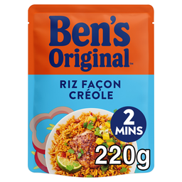 BENS ORIGINAL Riz façon créole sachet express 1 portion 220g