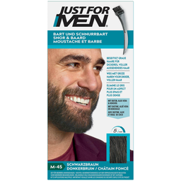JUST FOR MEN Gel de coloração para bigode e barba M-45 castanho escuro 28 g