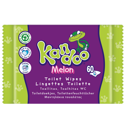 KANDOO Lingettes bébé Nettoyantes Fesses Bébé Melon