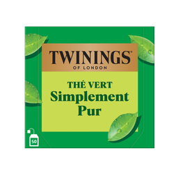 TWININGS Thé vert simplement pur 50 sachets