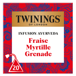 TWININGS Ayurveda Infusion Strawberry Blueberry Pomegranate 20 bags