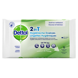 DETTOL Lingettes Désinfectantes 2 En 1 Surfaces et Mains