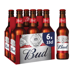 BUD Cerveza rubia 6 x 33 cl