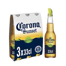 CORONA Cerveja Loura Aromatizada Espírito Mexicano e Lima 3 x 33 cl