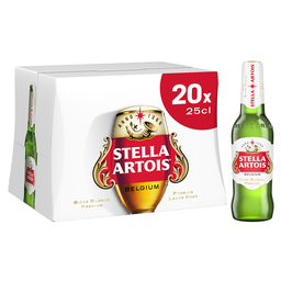 STELLA ARTOIS Cerveza rubia 5% 20 x 25 cl
