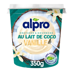 ALPRO Yogur estilo griego de leche de coco con vainilla 350 g