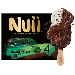 NUII Glaces Bâtonnets Cookies Menthe et Chocolat