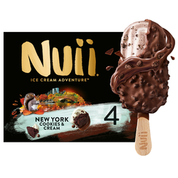 NUII Glaces Bâtonnets Cookies and Cream
