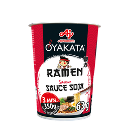 OYAKATA Cup nouilles Ramen sautées sauce soja 1 personne 63g