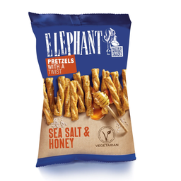 ELEPHANT Twist pretzels sea salt and honey 160 g