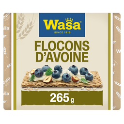 WASA Tartines Croustillantes Flocons d'Avoine et Touche de Sel