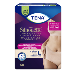 TENA Silhouette Sous vêtement taille haute crème taille L 8 sous vêtements